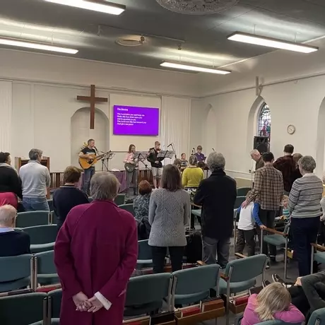 Sunday gathering at Wylam Community Church